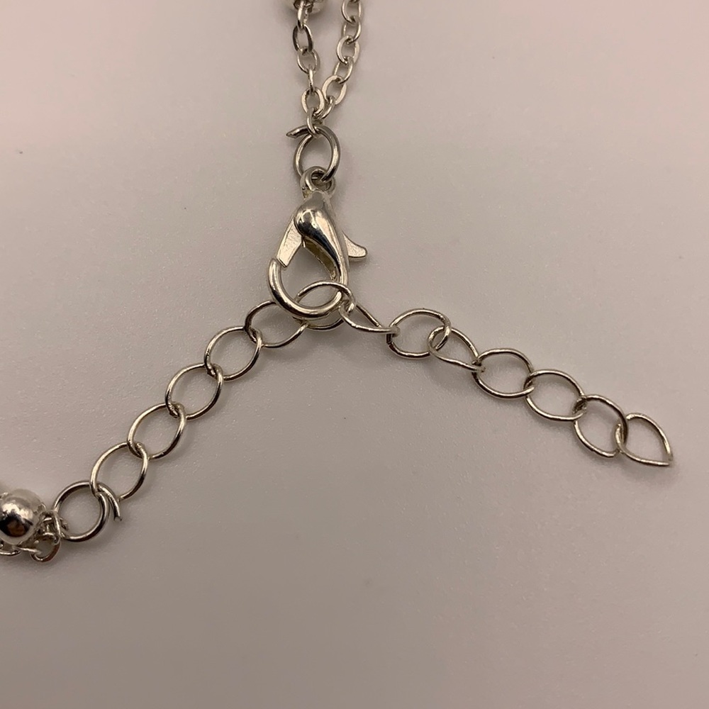 Two-Stranded Silver-tone Infinity Ankle Bracelet - Picture 5 of 5